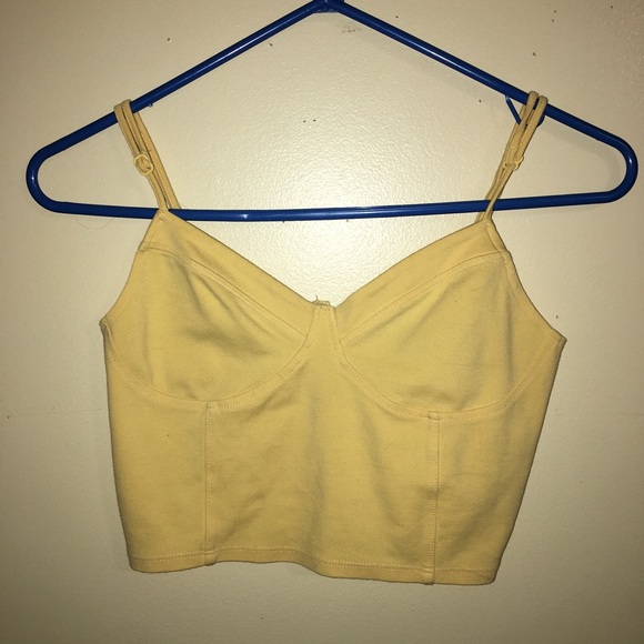 Yellow Crop Tank - Picture 1 of 2